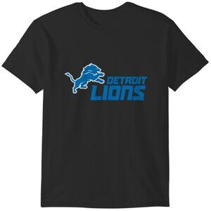 Team Fan Detroit Lions Football Pride Classic Game Day Supporter Graphic T-Shirt